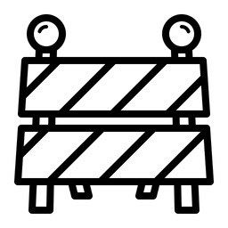 Baubarriere  Symbol