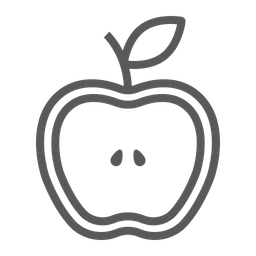 Half apple  Icon