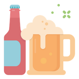 Beer jug and bottle  Icon