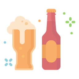 Beer jug and bottle  Icon