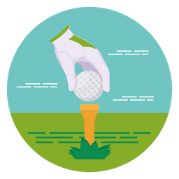 Golfausrüstung  Symbol