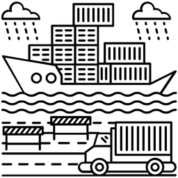 Frachtschiff  Symbol