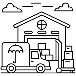 Frachtversicherung  Symbol