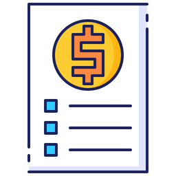 Budget list  Icon