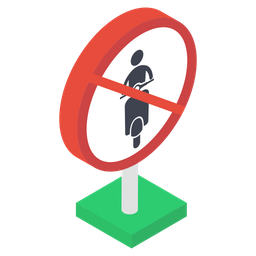 Restriction de vélo  Icône