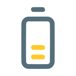 Halbe Batterie  Symbol