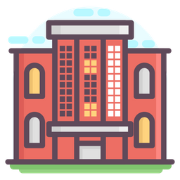 Commercial House Building  Icon