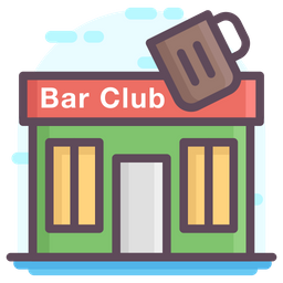 Bar-Club-Gebäude  Symbol