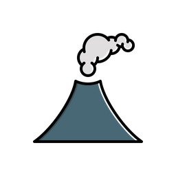 Erupting volcano  Icon