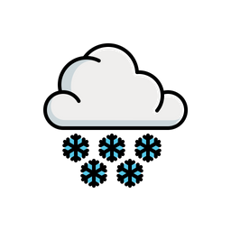 Cloudy snow  Icon