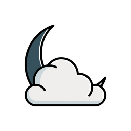 Cloudy moon  Icon