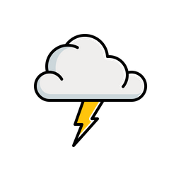 Cloudy lightning  Icon