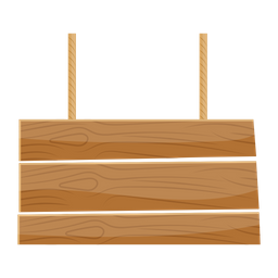 Wooden Signboard  Icon