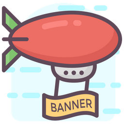 Luftschiff-Banner  Symbol