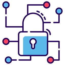 사이버 보안 네트워크  아이콘