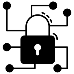 Cybersicherheitsnetzwerk  Symbol