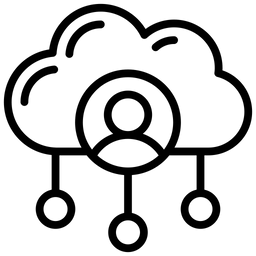 Cloud-Benutzer  Symbol