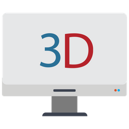 Écran 3D  Icône