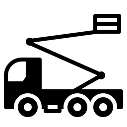 Drehleiterfahrzeug  Symbol