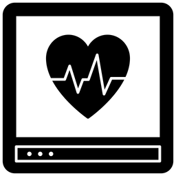 Dispositivo Cardiográfico Ecg  Ícone