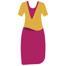 Weibliches Kleid  Symbol