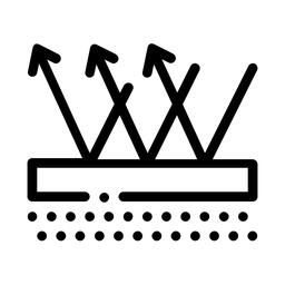 Boden aus wasserdichtem Material  Symbol