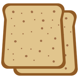 Bran bread slices  Icon