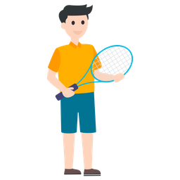 Badminton Player  Icon