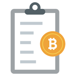 Bitcoin Document  Icon