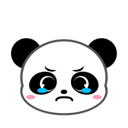 Cute Panda Angry Cry  Icon