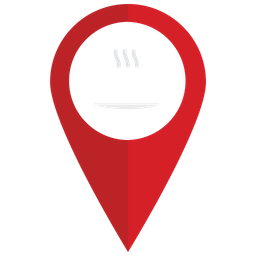 Café-Standort-Pin  Symbol