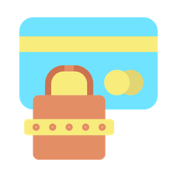 Lock Credit Card  Icon