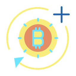 Bitcoin Add And Sync  Icon