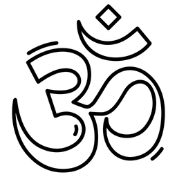 Hinduistisches Om-Symbol  Symbol