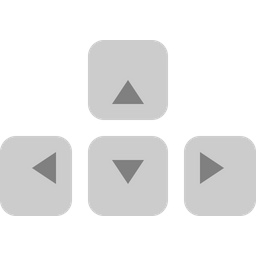Teclas de seta  Ícone