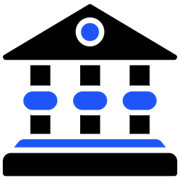 Bankgebäude  Symbol