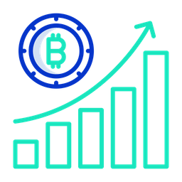 Bitcoin-Wachstumsdiagramm  Symbol
