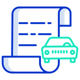 Documentos do carro  Ícone