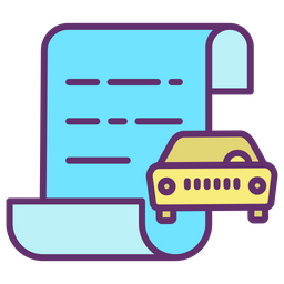 Documentos del auto  Icono