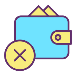 Cancel Payment Bill  Icon