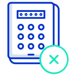 Passcode löschen  Symbol