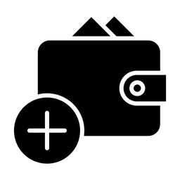 Geldbörse hinzufügen  Symbol