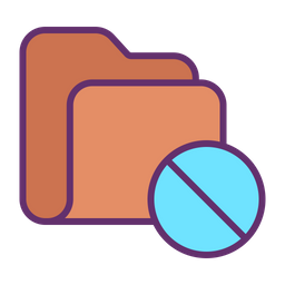 Block Folder  Icon