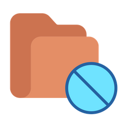 Block Folder  Icon