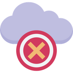 Cancel Cloud  Icon