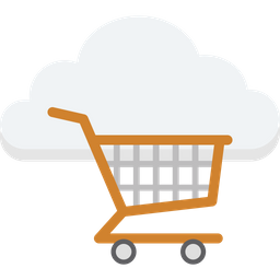 Cloud Cart  Icon