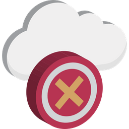 Cancel Cloud  Icon