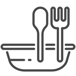 Food Bowl And Spoon  Icon