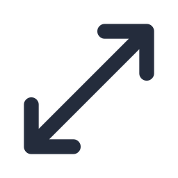 Diagonal Bidirectional Arrow  Icon