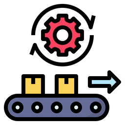 Automatisierte Produktion  Symbol